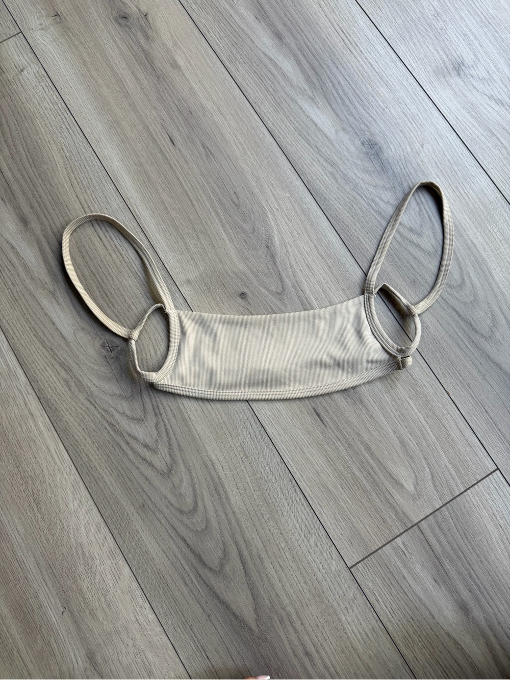 Are You Am I Sports Bra / Cropped Top - Fawn